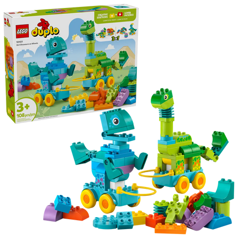 LEGO® DUPLO® 3in1 Dinosaurs on Wheels 10451