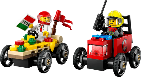 LEGO® City Pizza vs. Fire Truck Race Car Pack 60458