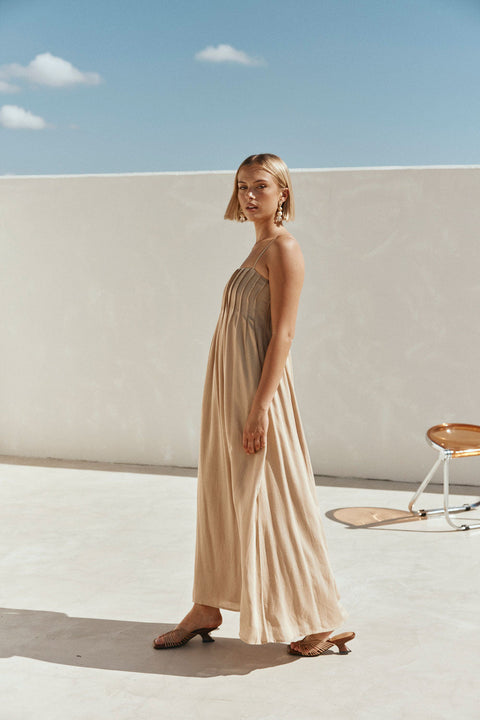 Ada Dress - Tan