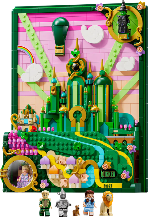LEGO® Wicked: Emerald City Wall Art 75685