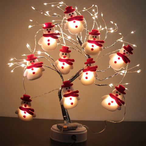 10LED Snowman String Lights Christmas Tree Home Decor Garland Ornaments Navidad Natal Xmas New Year