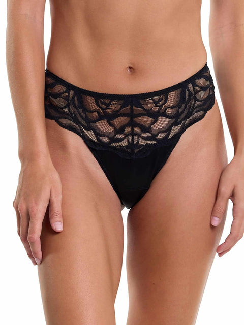 &oh™ Dark Romance Natural Rise Thong Black  Black Friday Sale