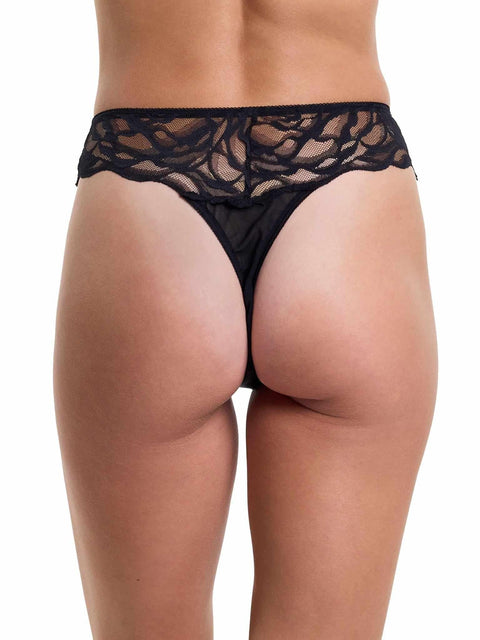 &oh™ Dark Romance Natural Rise Thong Black  Black Friday Sale