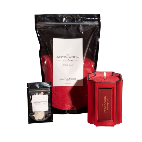 (RED) Bougie Sand Wax Set