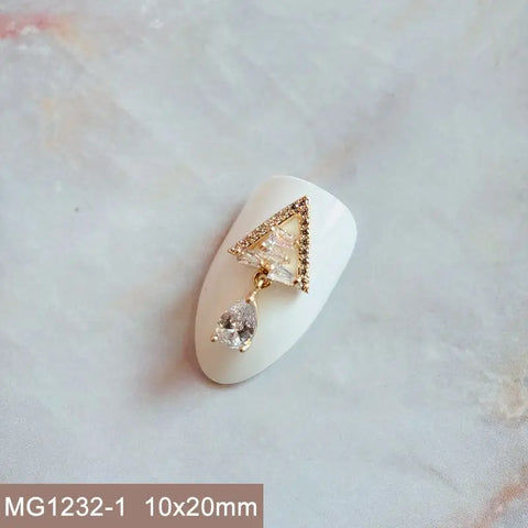 10pcs Xmas Christmas Tree Rotating Snowflakes Zircon Nail Art Manicure Nails Accessories DIY Nail Decorations Supplies Charms