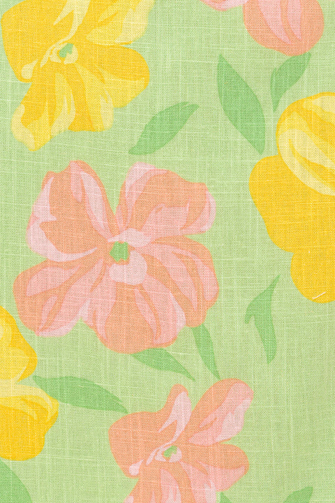 Addis Dress - Rose Fill Green